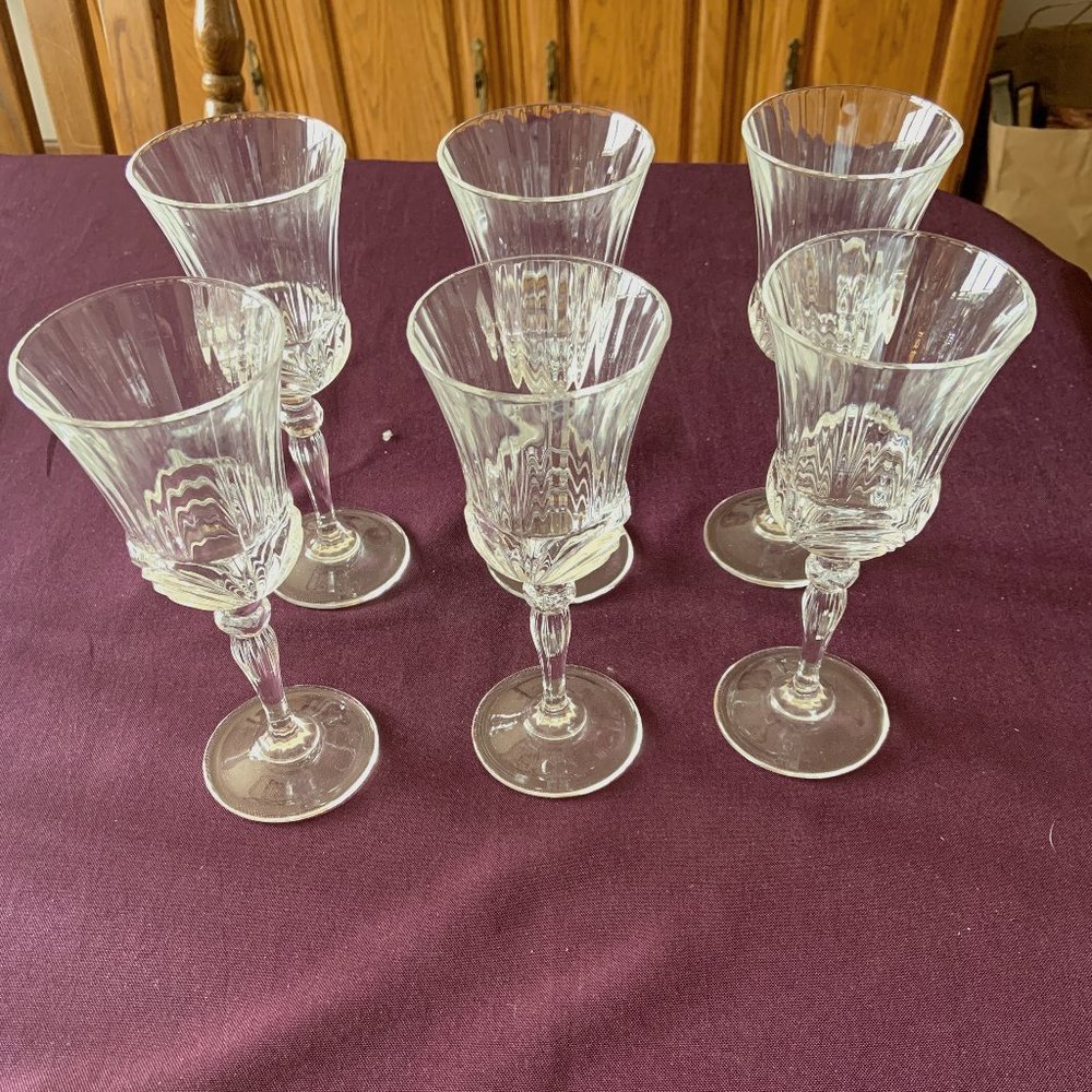 Vintage Italian Lead Crystal Stemware – Set of 6 (1990s)